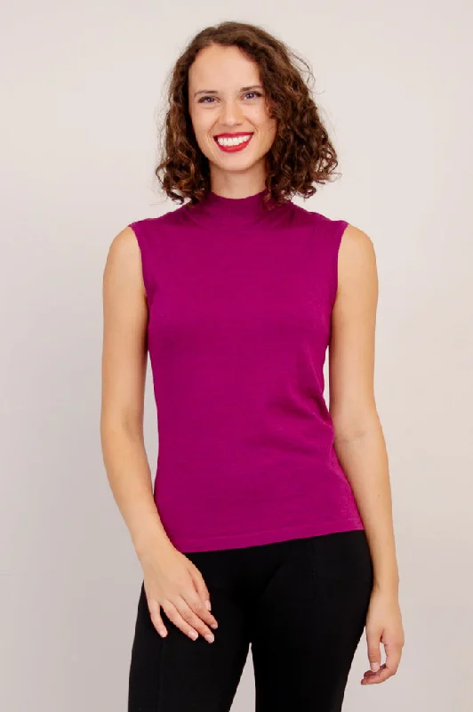 Limited Edition Rita Sweater, Magenta, Merino Wool