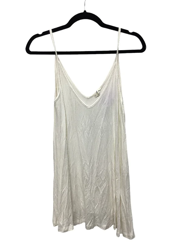 Shop and Save Cream Top Sleeveless Mts, Size S