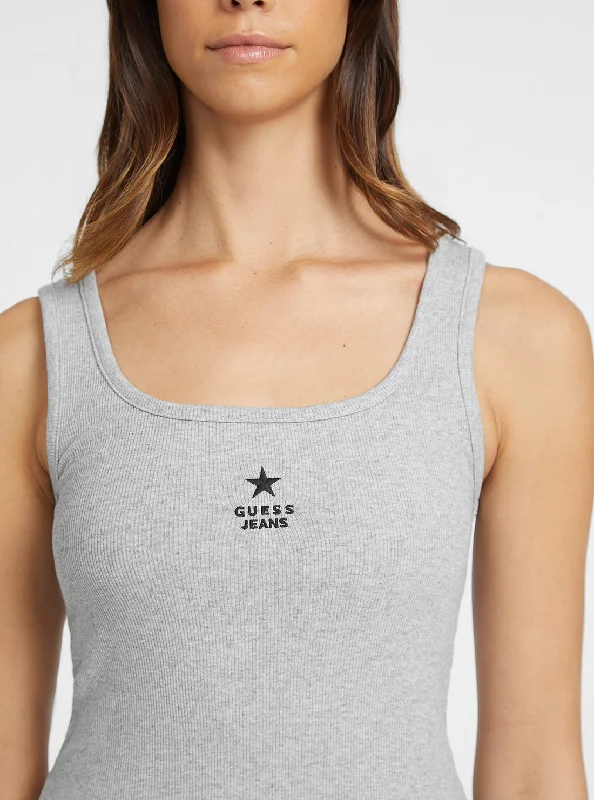 Midnight Sale Guess Jeans Grey Slim Tank Top