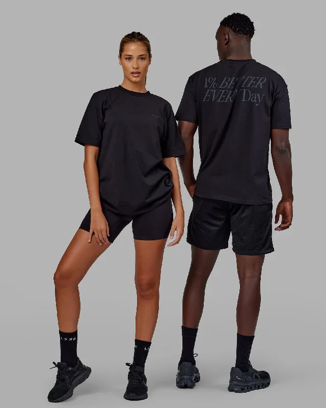Weekend Deals That Dazzle Unisex VS6 FLXCotton Tee Oversize - Triple Black