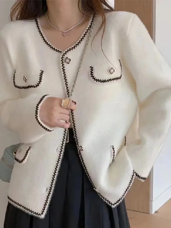 Weekend Deals That Sparkle Ebon Ivory Elegant cardigan.