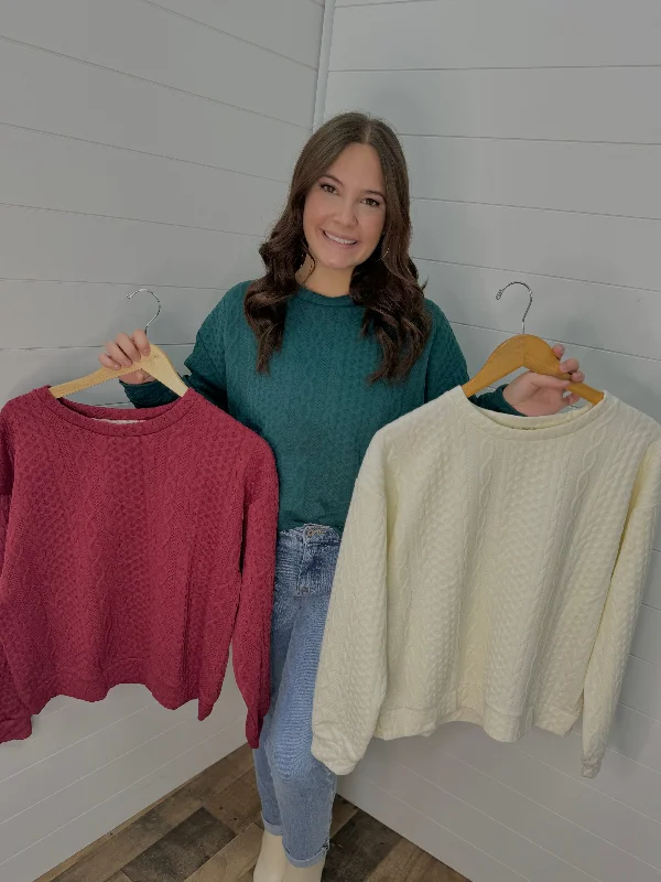 Lowest Prices Just My Type Textured Sweater