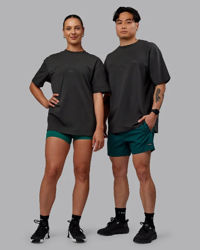 Weekend Bargains to Sizzle Unisex 1% Better FLXCotton Tee Oversize - Pirate Black-Black