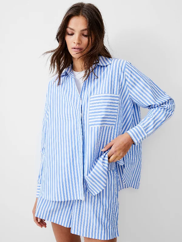 Weekend Discounts to Love Thick Stripe Relaxed Popover