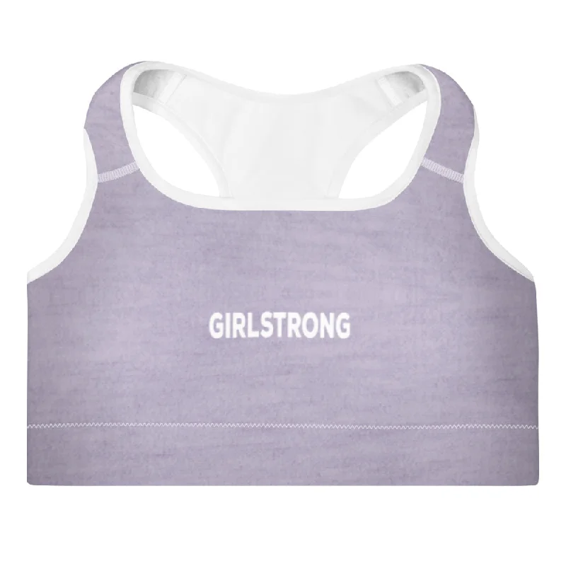 Top Pick ELEVATED ESSENTIALS, THE PERFECT PADDED SPORTS BRA PURPLE