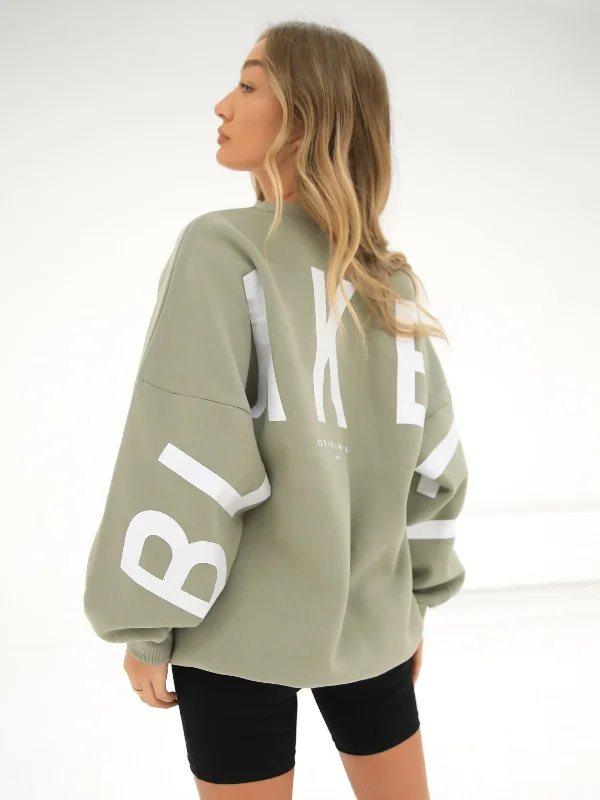 Don't Wait Isabel Oversized Sweater - Olive
