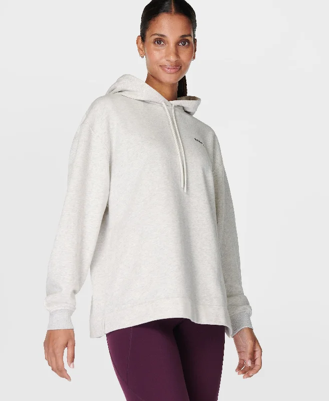 Weekend Offers That Delight Revive Longline Hoody Sb9913b Ice-Grey-Marl