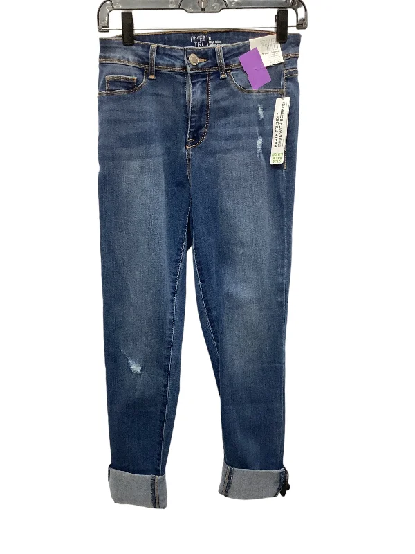 Price Cut Blue Denim Jeans Jeggings Time And Tru, Size 6
