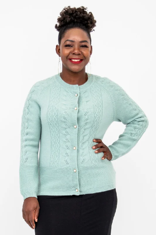 Early Access Persimmon Sweater, Mint, 100% Cashmere