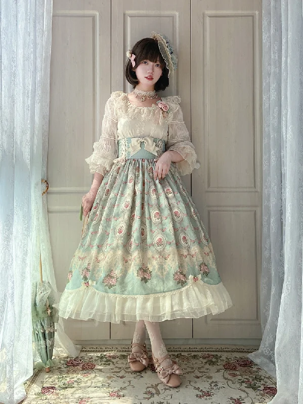 Weekend Discounts to Indulge In Miss Point~Retro Lolita Lace Long Sleeve Blouse