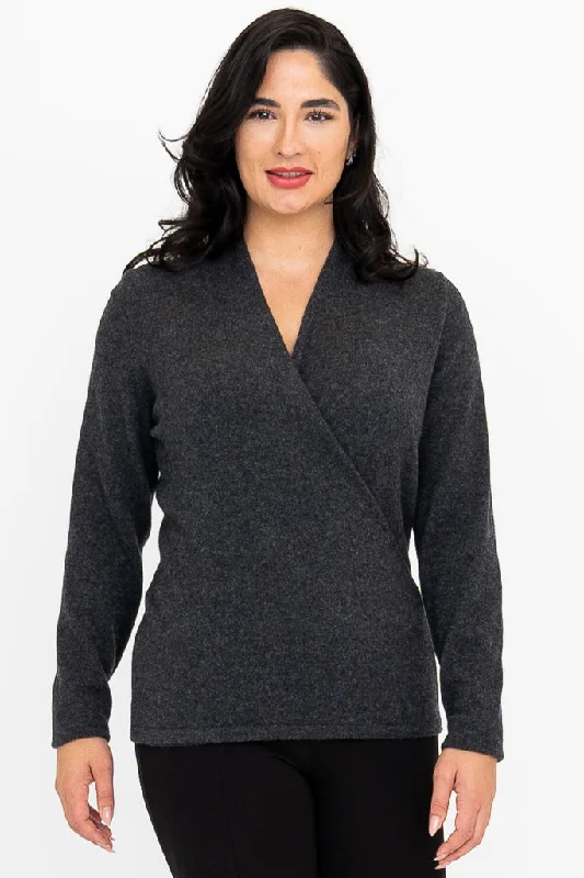 Steals and Deals New York Sweater, Charcoal, Wool Cashmere