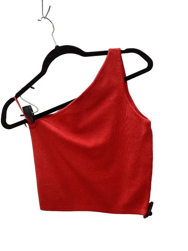 Online Exclusive Red Top Sleeveless Lucy Paris, Size L