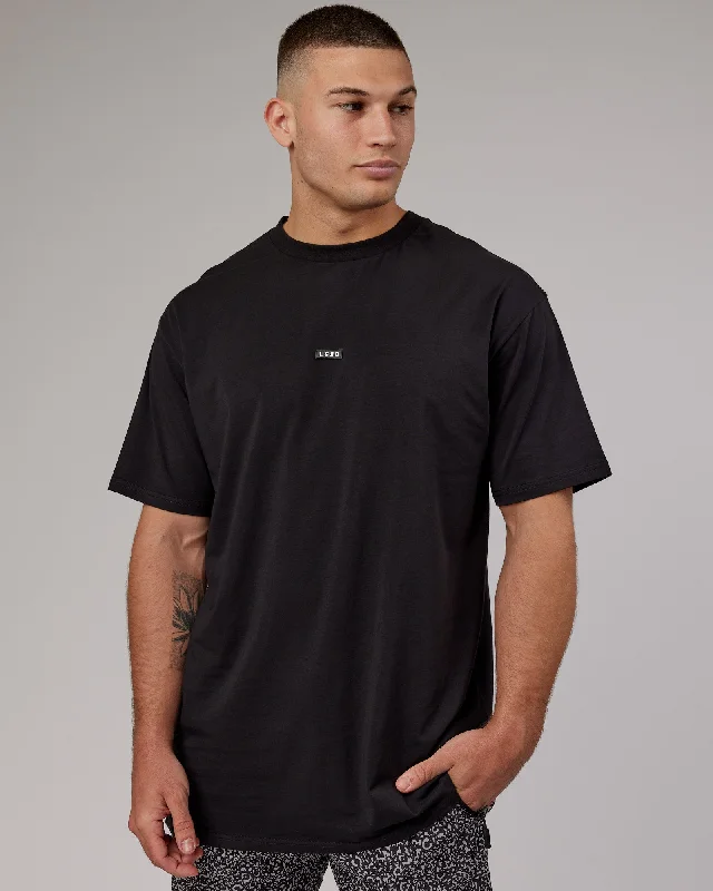 Special Discount Fundamental FLXCotton Tee Longline Oversize - Black