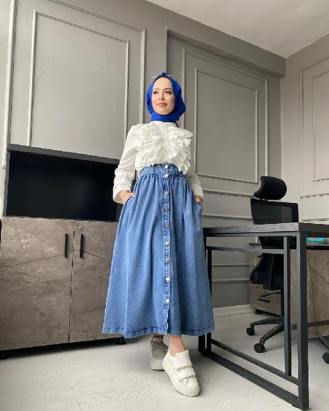 Super Bargain Denim Skirt - seasonal