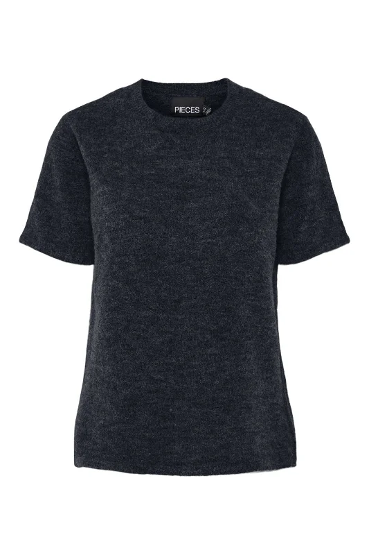 Weekend Offers That Shine Pieces - Pcpiko Ss O-Neck Knit - 4712341 Maritime Blue Melange