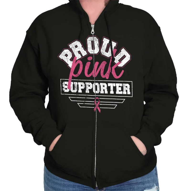 Stock Up Breast Cancer Awareness Zip Hoodie