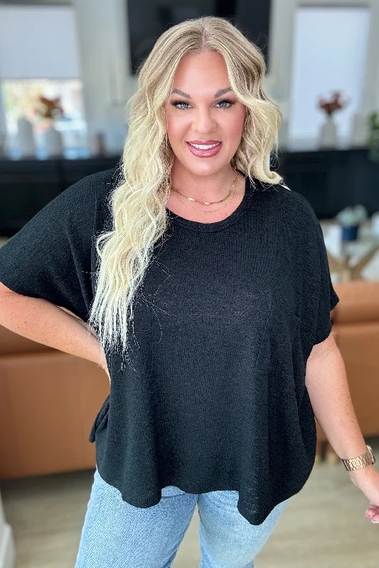 Bonus Savings Let Light be Light Drop Shoulder Oversized Tee in Black