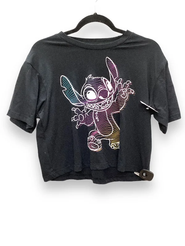 Extra Discounts Black Top Short Sleeve Basic Disney Store, Size S