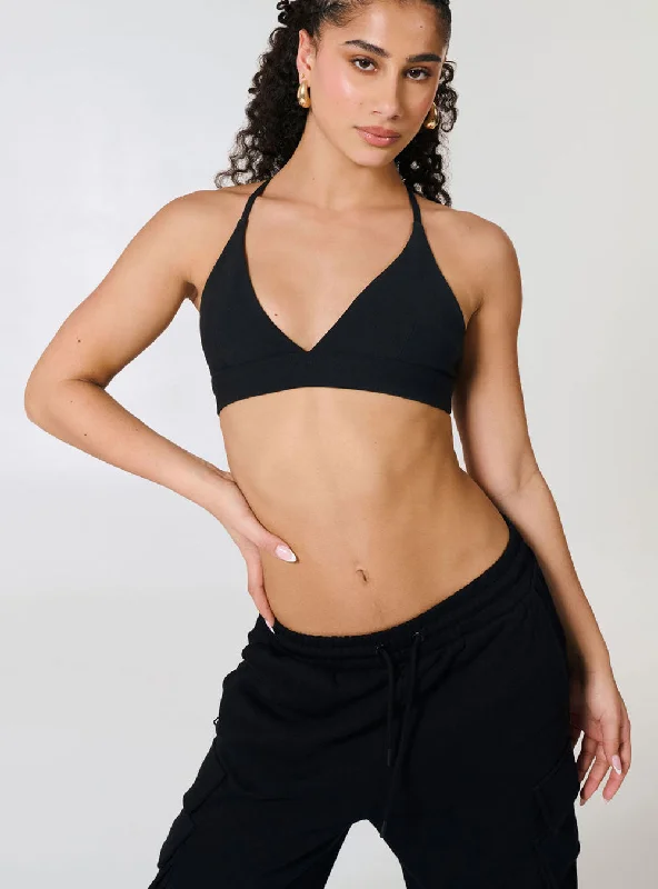 Weekend Deal Women's Tap-in Triangle Top Black