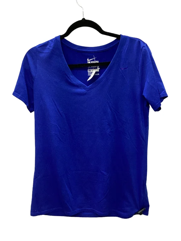 Today’s Deal Blue Athletic Top Short Sleeve Nike Apparel, Size L