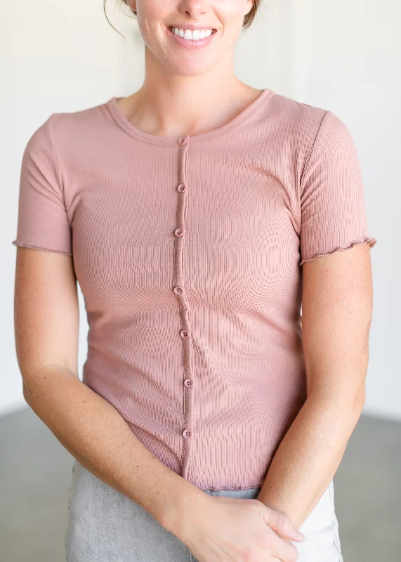Super Bargain Larza Lettuce Hem Top - FINAL SALE