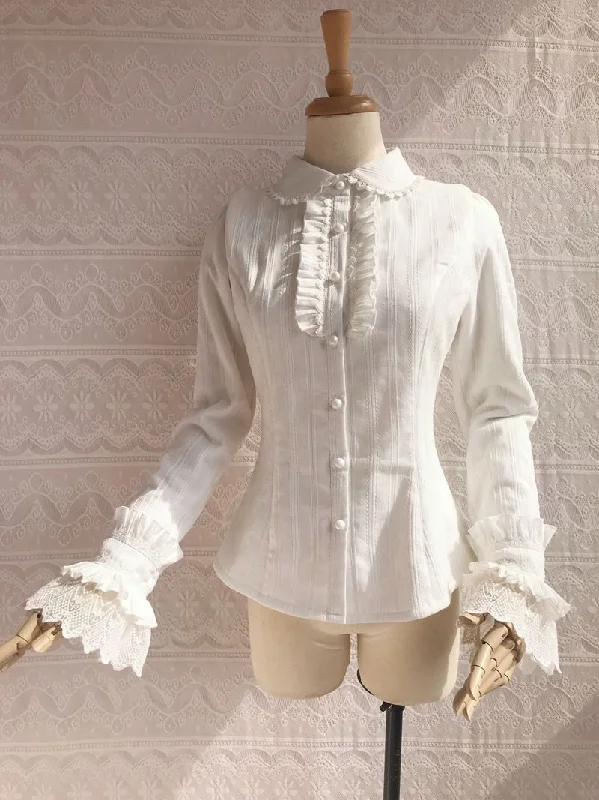 Best Deals Yilia~Sweet Lolita Long Sleeve Blouse